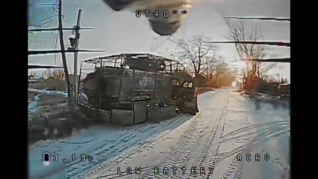 🎮❌Уничтожение украинского броневика Козак в центре Константиновки…🗺️ смотреть онлайн