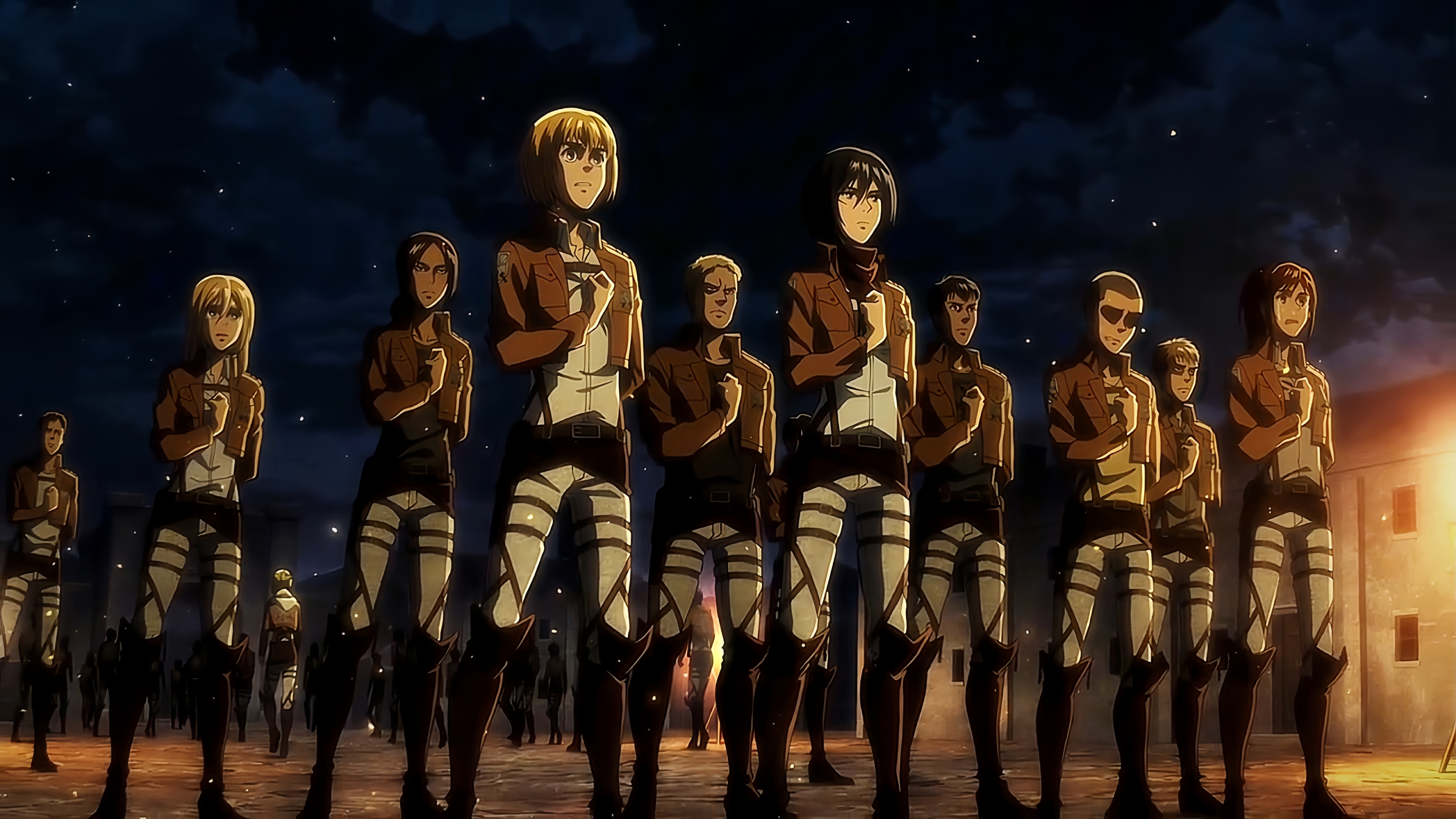 Атака титанов - Эндинг 5 | 4k | 60FPS | Creditless | смотреть онлайн