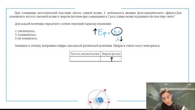 При освещении металлической пластины светом длиной волны λ наблюдается явление - №28512 смотреть онлайн