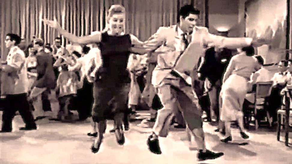 Зажигательный рок-н-ролл танцы 1950-х. #Танцы смотреть онлайн