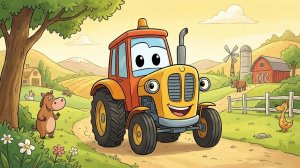 ДЕТСКАЯ ПЕСЕНКА ПРО ТРАКТОР "ПО ПОЛЯМ"