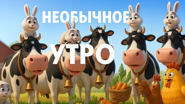 Необычное утро. Весёлая ферма (2я серия). Поучительный мультфильм. Мультик для детей✨