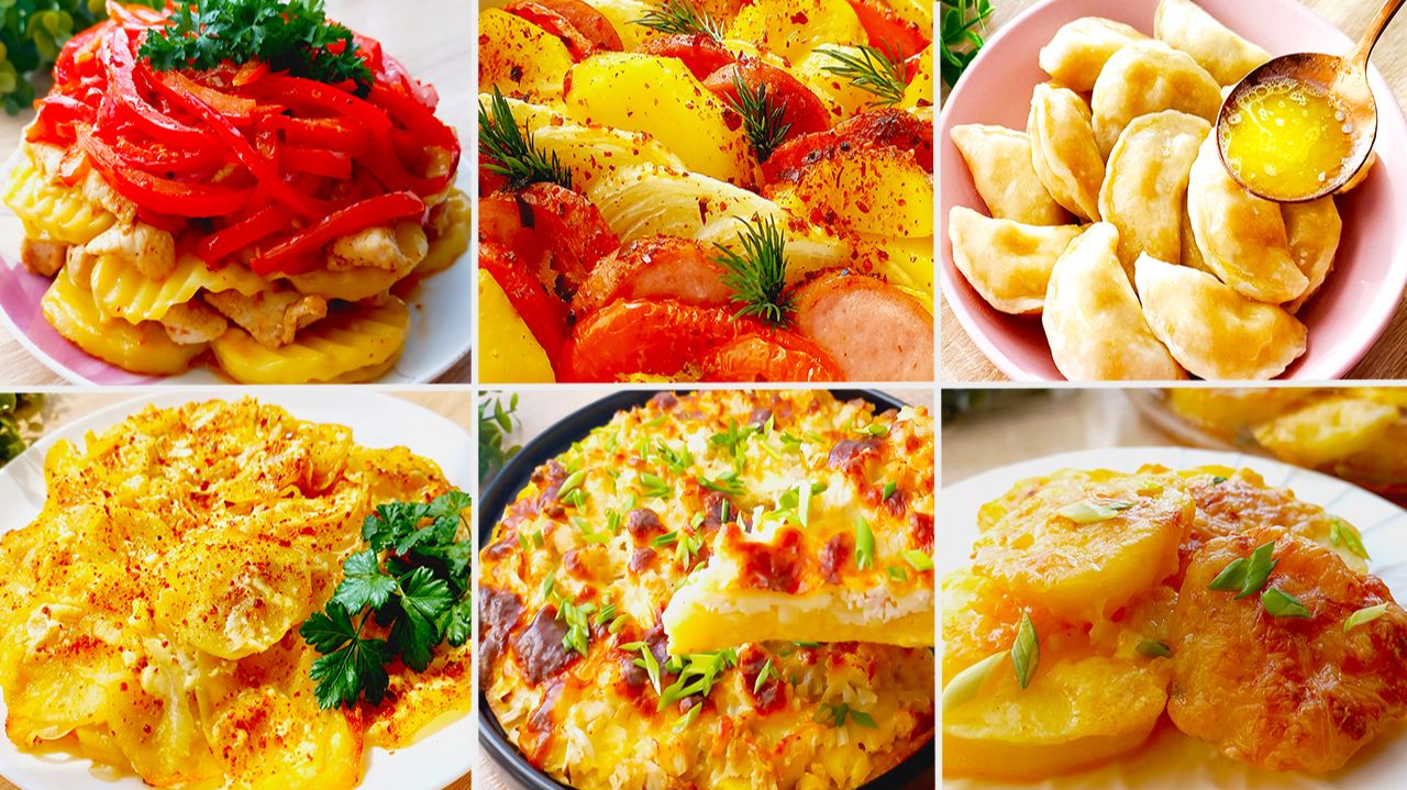 6 Идеальных рецептов из картошки! Просто и вкусно! Как приготовить картошку ! Понравится всем !