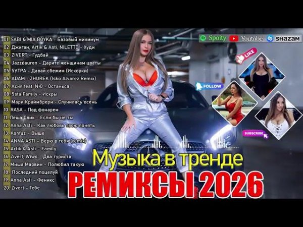 РЕМИКСЫ 2026 Музыка в тренде 2026 Новинки 2026 Музыки САМЫЕ ЛУЧШИЕ ПЕСНИ 2026 СБОРНИК ПЕСНИ 2026