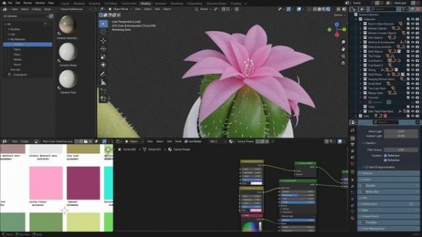 Stylized Kitchen Course in Blender p135 SK_S3_C28 Plants Part 2