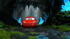 тачки в мистическом месте маквин и его команда ищут приключения синий красный монстртрак гонка тачки