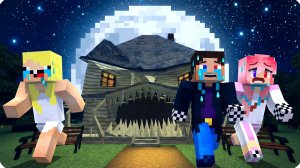 😨Откуда ДОМ МОНСТР Появился в Нашей Деревне в Майнкрафт! НУБИК