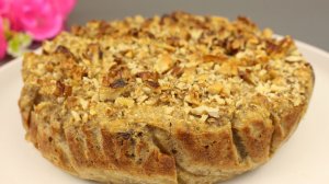 Рецепт вкусного и полезного яблочного пирога. Без муки! Без сахара!