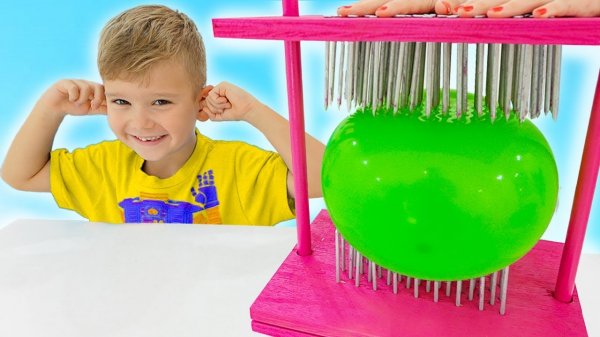 Эксперименты с воздушными шариками для детей.