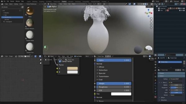 Stylized Kitchen Course in Blender p125 SK_S3_C18 Flower Vase
