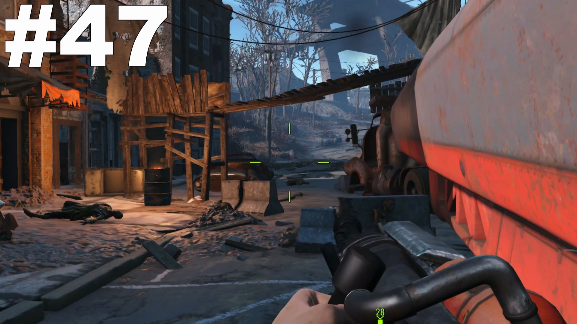 ▶Fallout 4. Кантри - Кроссинг: Дикие гули(Колледж - Сквер). #47 смотреть онлайн