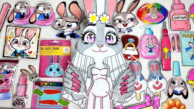 БУМАЖНЫЙ DIY СДЕЛАЙ СВОИМИ РУКАМИ ЗВЕРОПОЛИС ПЕРСОНАЖИ ДЖУДИ ХОППС ЛЕГЕНДАРНЯ КРОЛЬЧИХА РЕАКЦИЯ :0