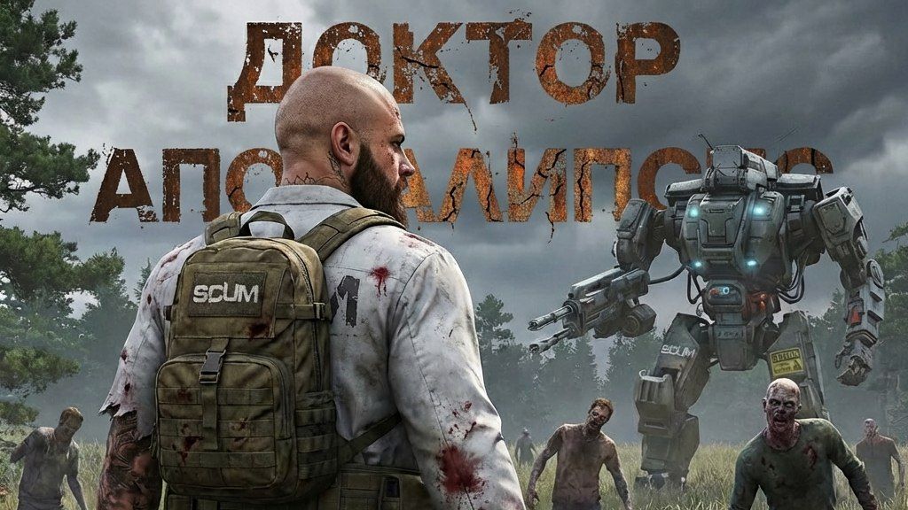 Достаем самолет в игре Scum на официальном сервере.