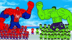 💥 ХАЛКИ vs ЛЮДИ-ПАУКИ: Битва Эволюций! От Слабого к Богу 🔥