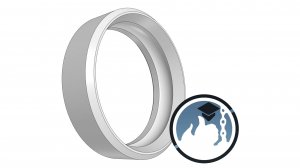 Компас 3D: Построение наружного кольца подшипника