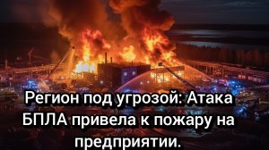 Правительство Тверской области: Пожар на предприятии в Конаково – следствие атаки БПЛА.