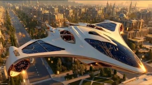 Golden Future 1 Hour Luxury Sci-Fi Ambient 10 Golden Cyberpunk Future Cities