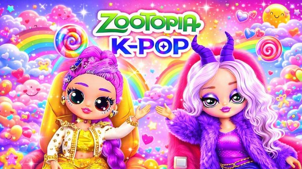 Зверополис 2: Золотой и Пушистый Самолет с Кейпоп Охотницами на Демонов! Поделки для кукол ЛОЛ ОМГ!