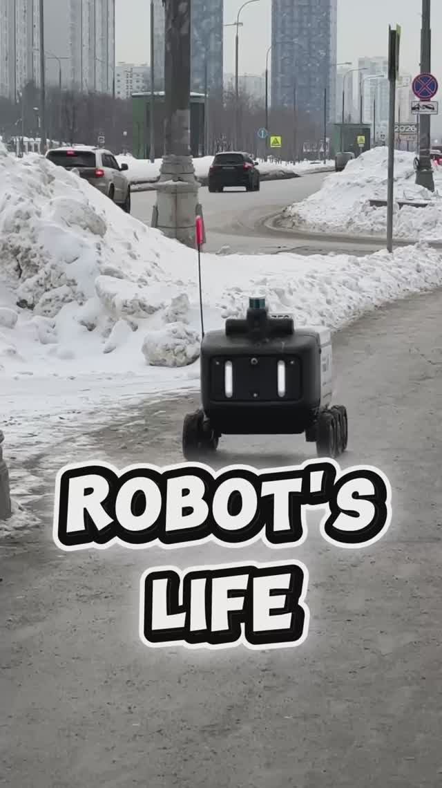 Robot's life in Moscow, Ramenki #роботы #ровер #Яндекс #москва