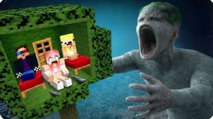 😟СТРОИМ БАЗУ на ДЕРЕВЕ Против ЧЕЛОВЕК БЕЗ ЛИЦА в МАЙНКРАФТ! НУБИК