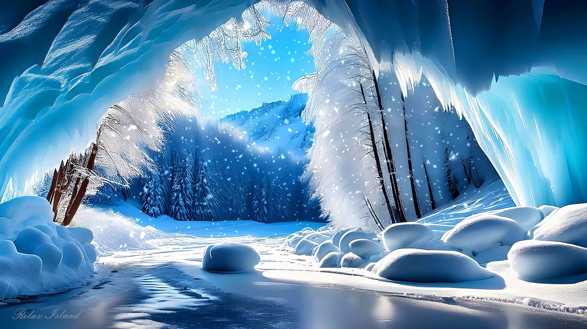 НЕВЕРОЯТНО КРАСИВАЯ УСПОКАИВАЮЩАЯ МУЗЫКА ДЛЯ СНА 🎵 РАССЛАБЛЯЮЩАЯ МУЗЫКА ДЛЯ ДУШИ В ЛЕДЯНОЙ ПЕЩЕРЕ смотреть онлайн