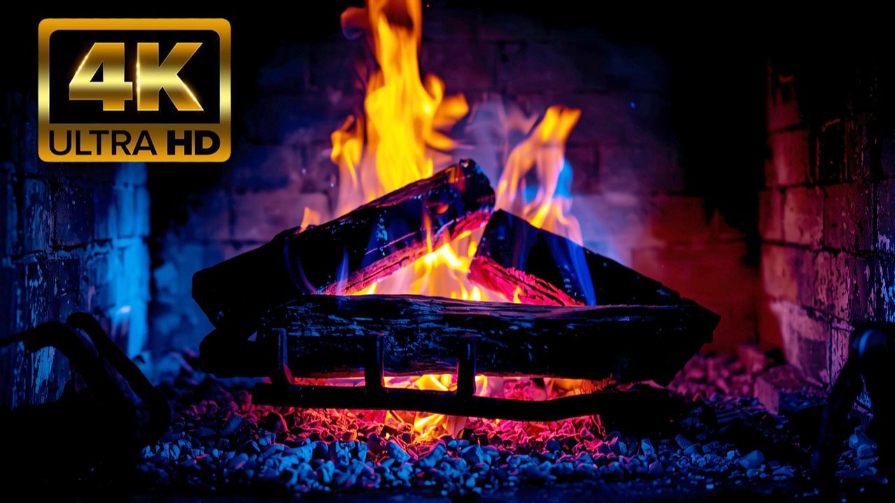 КРАСИВЫЙ 4К КАМИН КОСТЕР | РАССЛАБЛЯЮЩИЙ РЕЛАКС ДЛЯ СНА