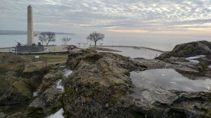 Керчь в тумане. На вершине горы Митридат