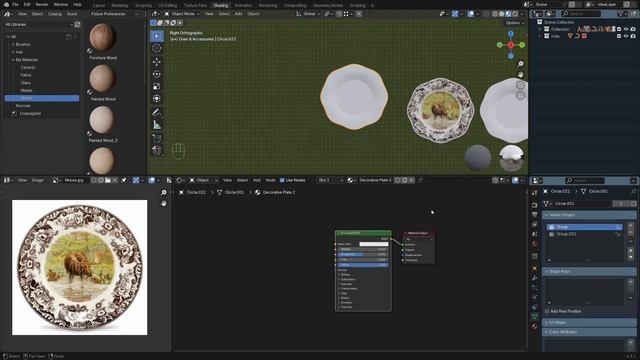 Stylized Kitchen Course in Blender p140 SK_S3_C33 Decorative Plates