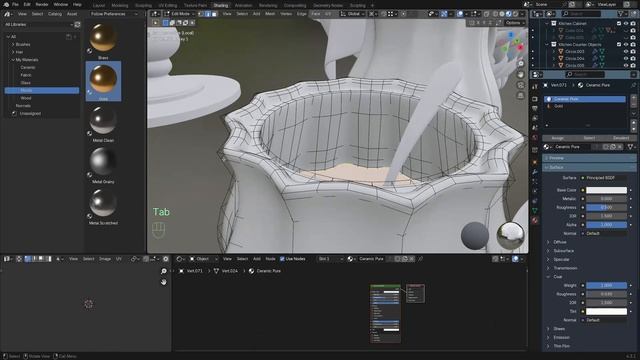 Stylized Kitchen Course in Blender p123 SK_S3_C16 Dining Objects 1