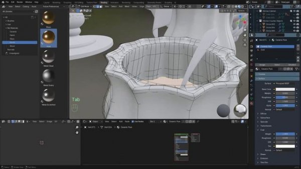 Stylized Kitchen Course in Blender p123 SK_S3_C16 Dining Objects 1