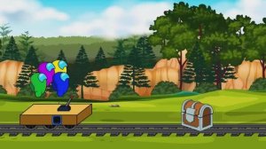 АМОГУСЫ против паровозика ЧУ-ЧУ  и  СЕКРЕТНОГО ГЕРОЯ, АНИМАЦИЯ