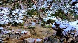 Зимний водопад Суаткан