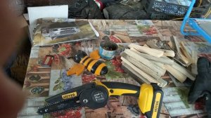 Смазка цепной аккумуляторной пилы Hunter и новая маслëнка.