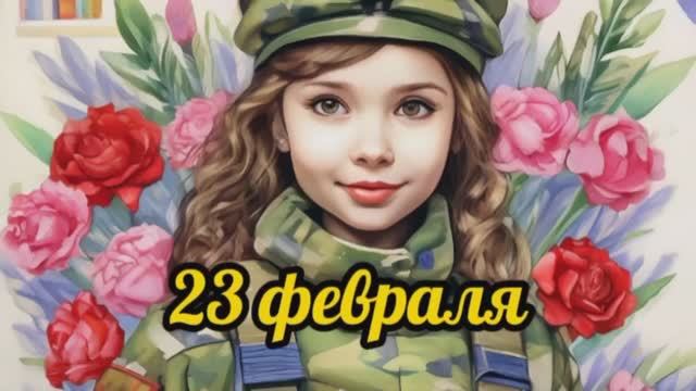 С 23 февраля! Поздравление С днём защитника Отечества! смотреть онлайн