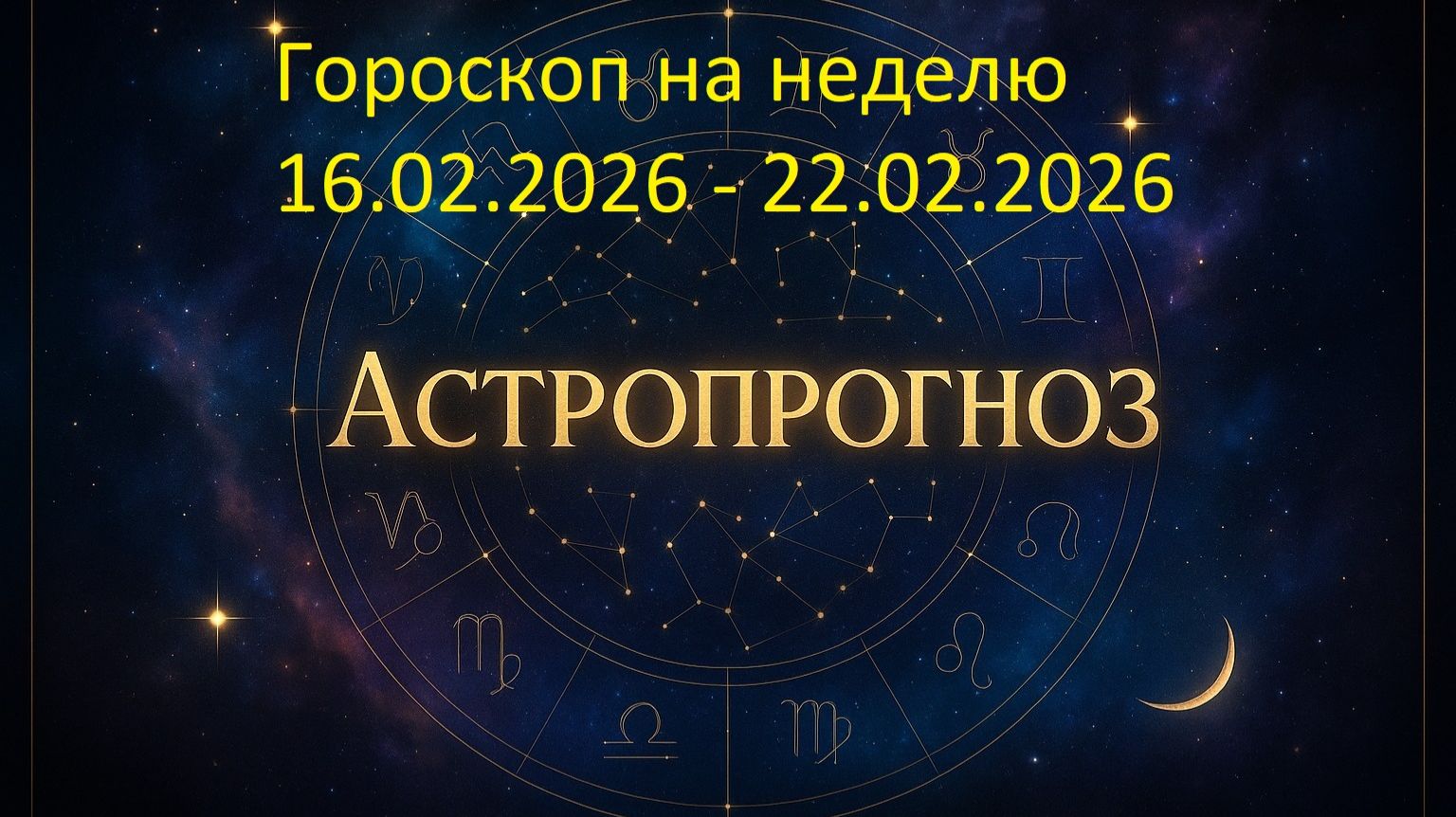 📅 Гороскоп на неделю с 16 по 22 февраля 2026 года смотреть онлайн