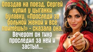 Опоздав на поезд, Сергей купил у цыганки булавку. «Проследи за больной женой — и всё поймёшь!»