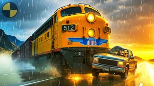 МОКРАЯ дорога и  АКВАПЛАНИРОВАНИЕ | BeamNG Drive — Эпичные сюжеты в игре