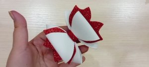 Бант из фоамирана своими руками. МК бант