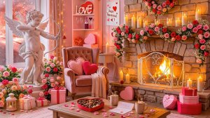 День Cвятого Валентина ❤️ Романтический камин и уютная атмосфера любви