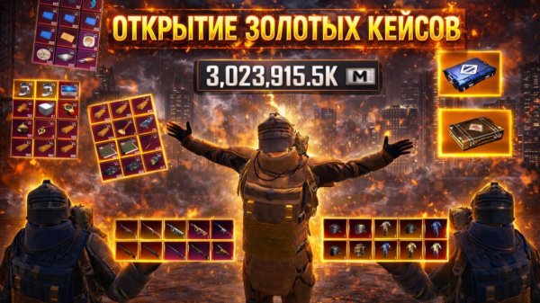 ОТКРЫТИЕ ЗОЛОТЫХ КЕЙСОВ НА 3ККК В МЕТРО РОЯЛЬ!
