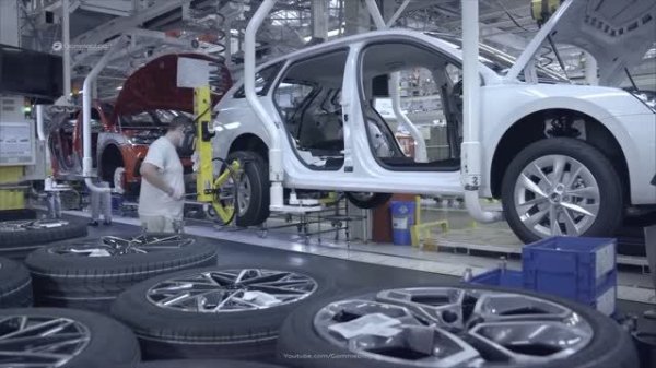 Как производят Skoda Octavia производственная линия!