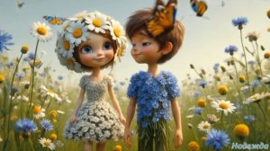 Ромашка и василёк 🏵️💖🌸