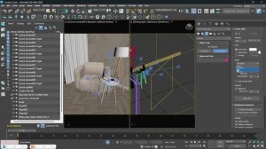 Как настроить свет в ночном интерьере | 3ds Max урок для начинающих