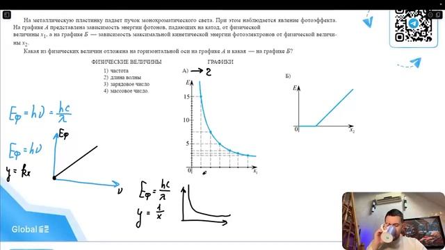 На металлическую пластинку падает пучок монохроматического света. При этом наблюдается - №28538 смотреть онлайн