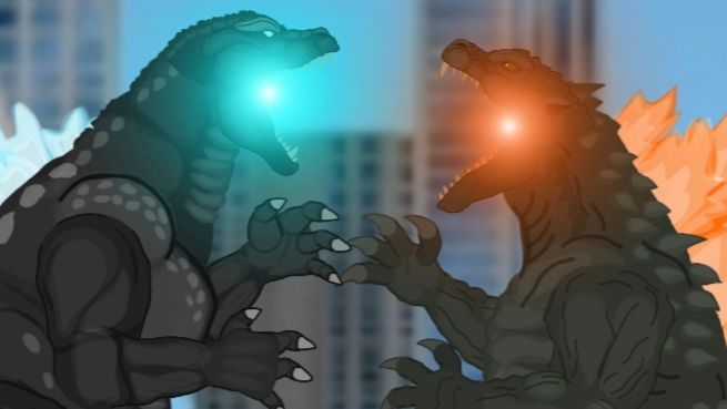 ГМК Годзилла vs Миллениум Годзилла | Королевская битва Годзиллы (1 часть) смотреть онлайн