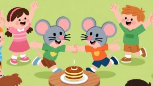 Музыкальная игра "Мышки и блины".