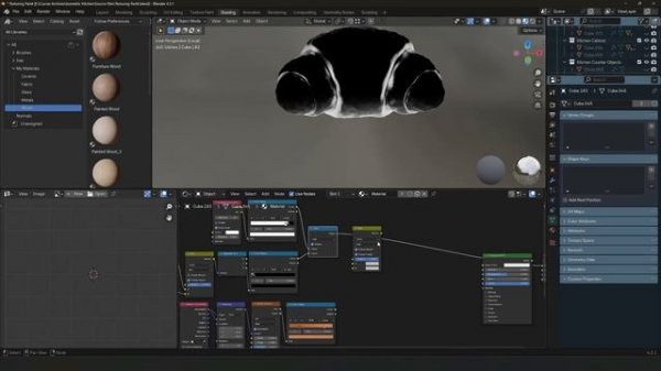 Stylized Kitchen Course in Blender p126 SK_S3_C19 Croissant