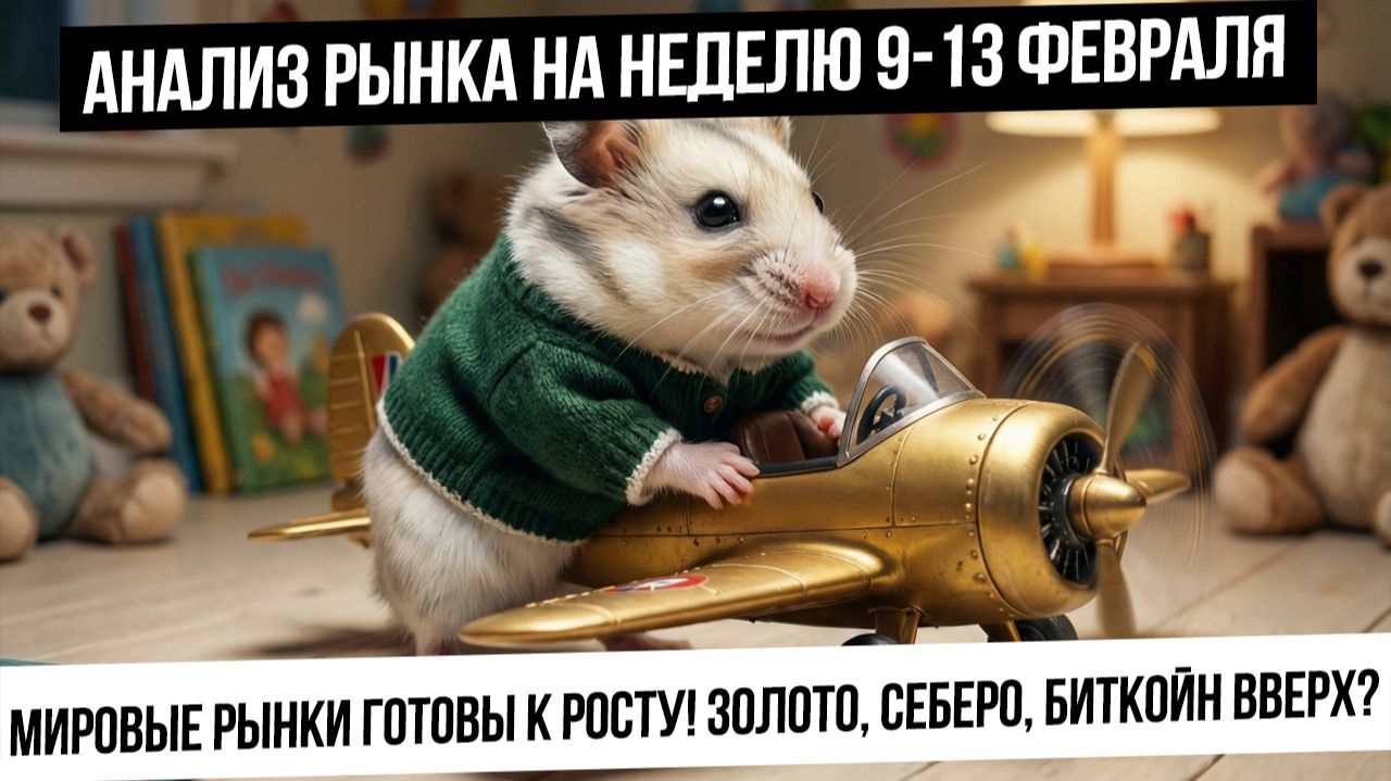 Анализ рынка на неделю 9-13 февраля. Металлы и биткойн продолжат рост? IRUS снова будет расти!