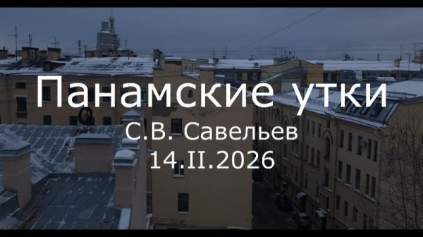 С.В. Савельев - Панамские утки