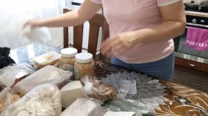 Купили продукты. Распаковка! Досадила Петунию! 😊